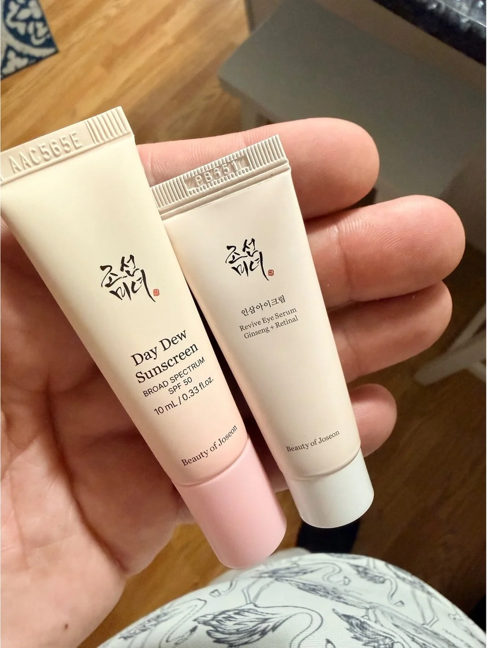 Beauty of Joseon Day Dew Sunscreen Broad Spectrum SPF 50 and Revive Eye Serum 10